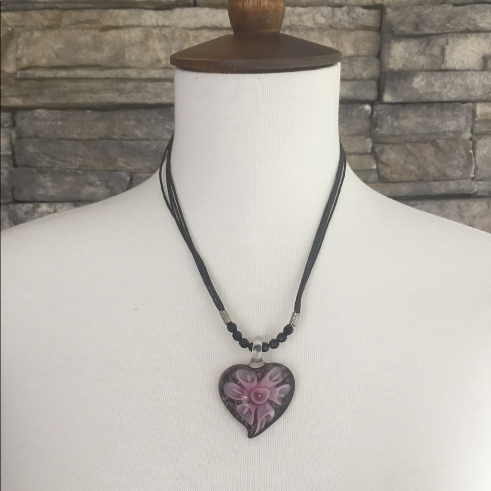 Glass beaded necklace